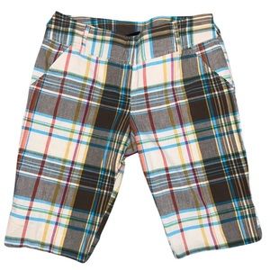 Tracy Evans Limited Bermuda Plaid Shorts Size 9